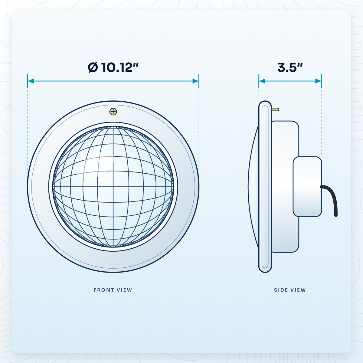 LED Pool Light Replacement for Pentair Amerlite, IntelliBrite 5G, SAm - 10 Inch Niche - RGBW