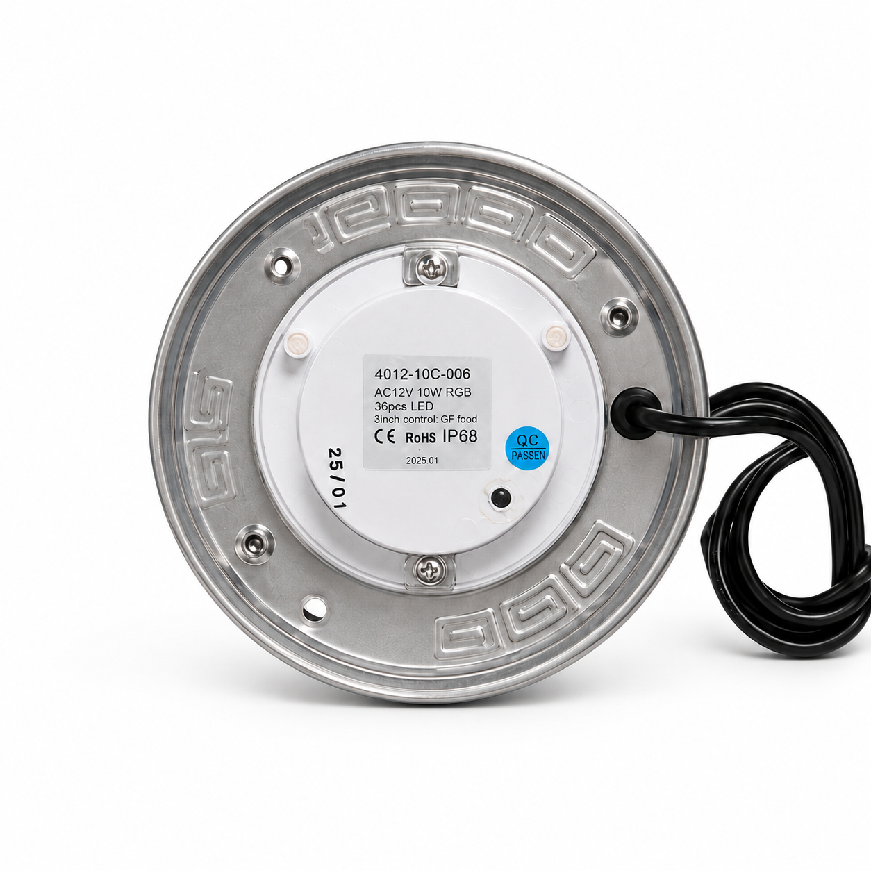Pentair IntelliBrite 6 inch compatible LED pool light replacement, detail view