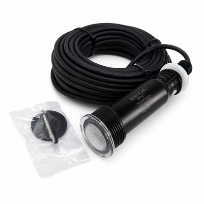 LED Upgraded Pool Light Replacement for Pentair GloBrite 1.5 Inch — night shot showing color output