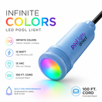 LED pool light replacement for Hayward ColorLogic, 1.5 inch nicheless drop-in