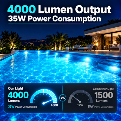 10 inch LED replacement pool light for Pentair Amerlite, IntelliBrite 5G, and SAm niches